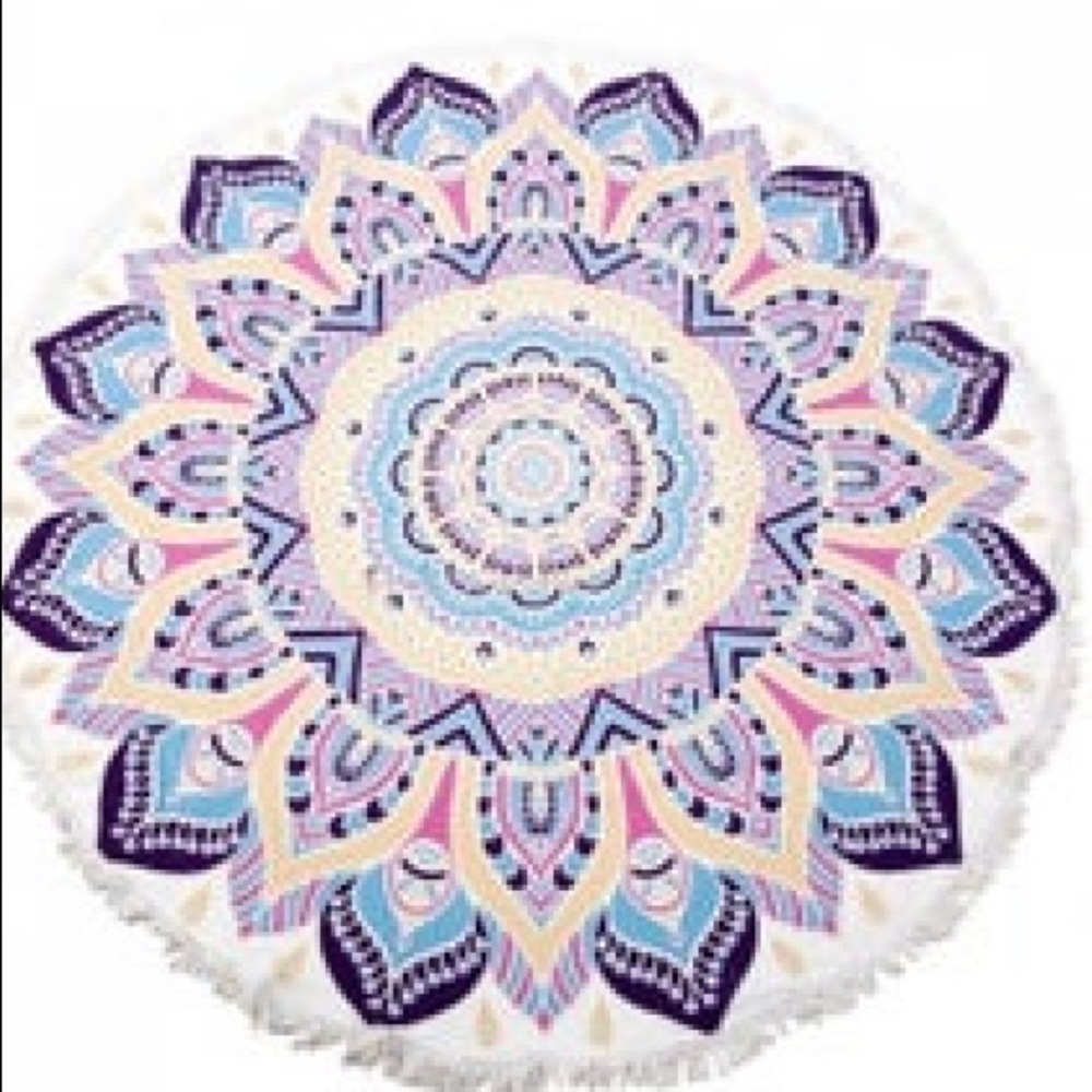 Large round beach towel